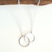 Mau loa necklace - silver infinity necklace, silver necklace, delicate necklace, layered necklace, delicate silver necklace, kealoha, hawaii