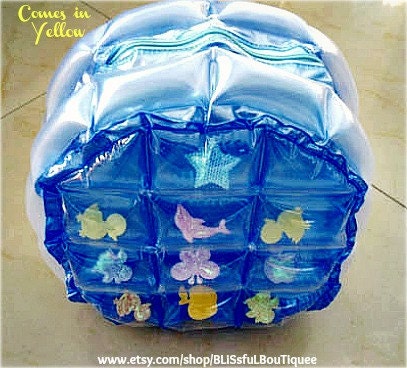 Vintage but Brand New 90s YELLOW Clear Inflatable Bubble Backpack Adjustable Rare & Hard to Find LAST ONE