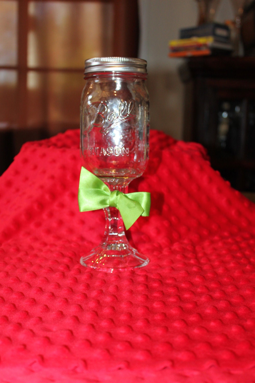 Mason Jar "Redneck" Wine Glasses - single