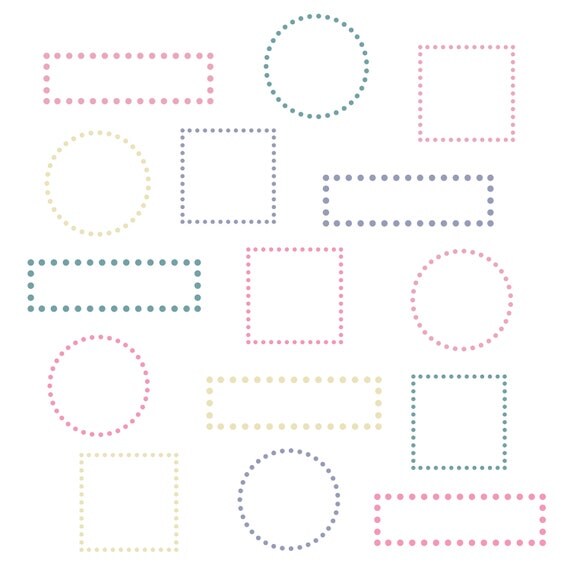 Digital Clip Art // Polka Dot, Chevron and Arrows // 15 pieces // png files // 300 DPI // Instant Download Il_570xn