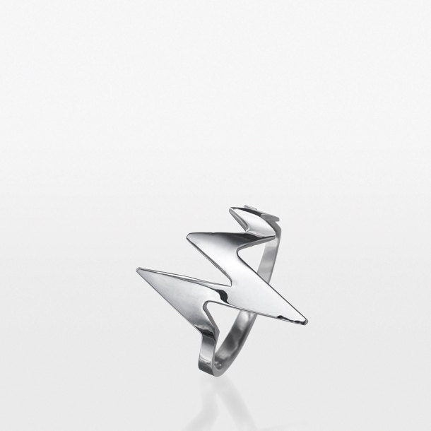 Amour Heartbeat Large Ring - Silver