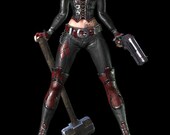 Harley Quinn's Revenge Arkham City costume cosplay custom made