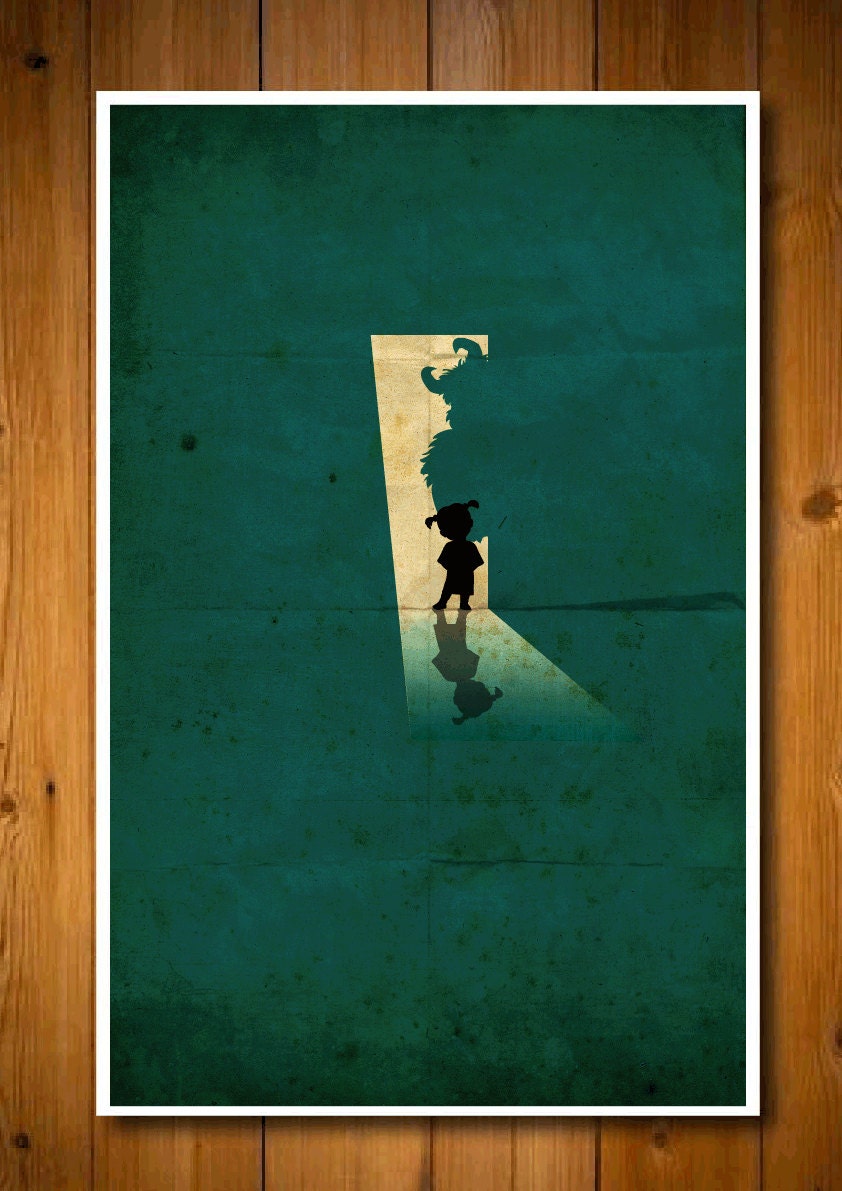 Minimalist Monsters Inc Poster