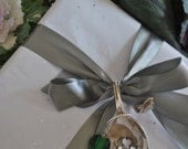 Hand Stamped "I Love You" Silverplated Gift/Bouquet Charm