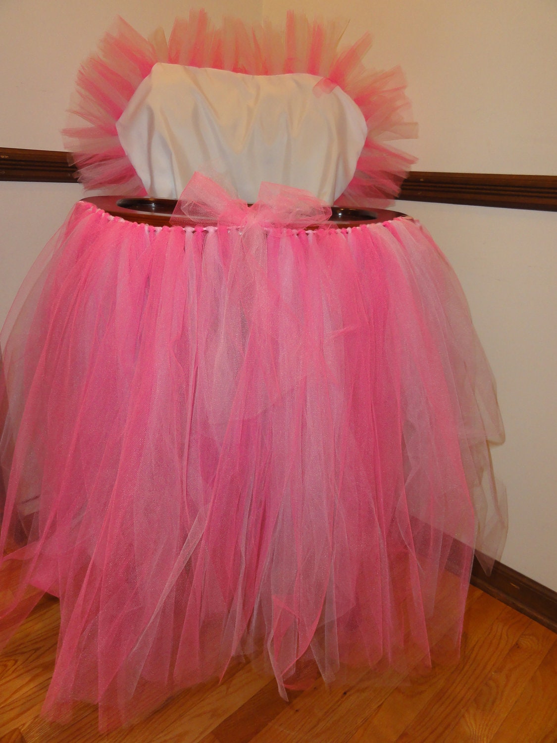 Items similar to Tulle tutu Skirt and High Chair Cover on Etsy