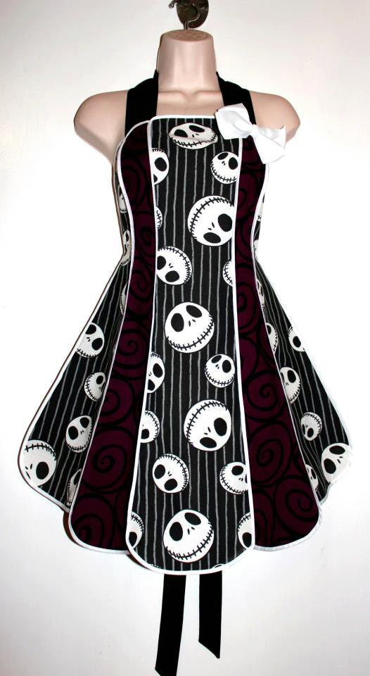 Vintage inspired Nightmare Before Christmas stylist / kitchen apron by ...