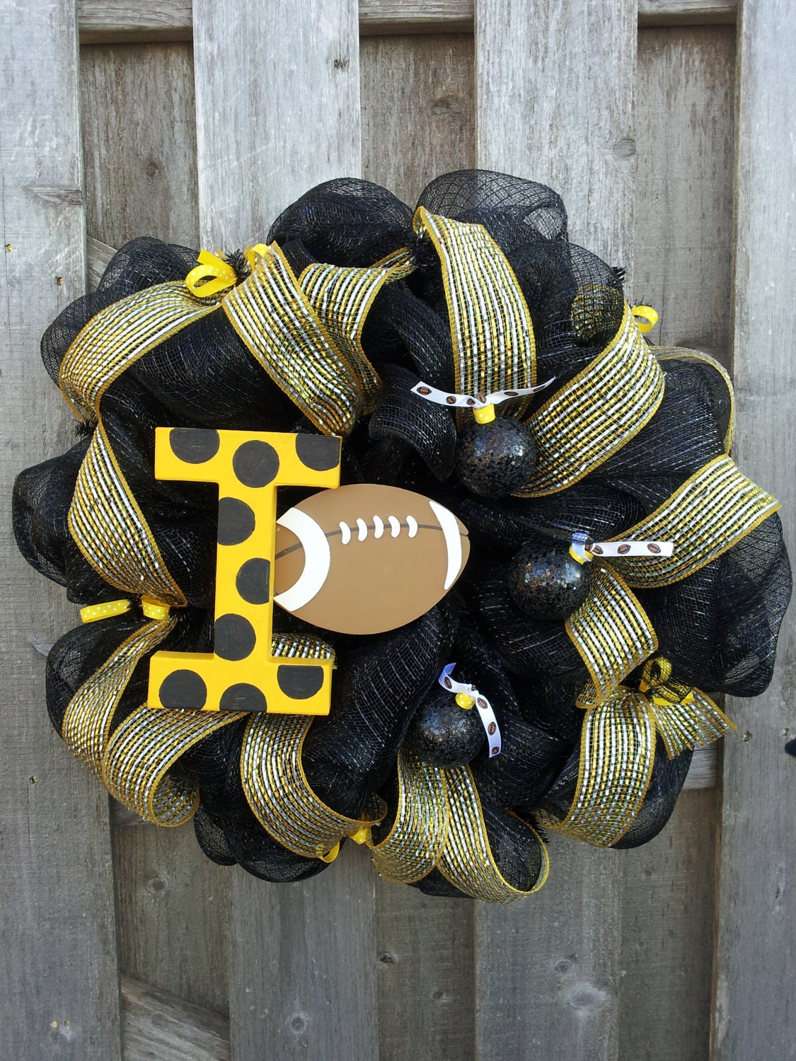 Reserved listing for Carrie Iowa Hawkeyes Wreath