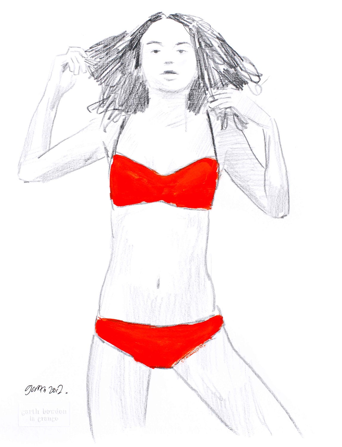 bikini drawing