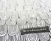 Laptop sleeve, MacBook Pro 15" case --- B&W Rainbows, Cotton