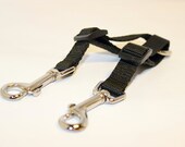 2-Dog Coupler You Choose Color/Design Adjustable Nylon