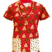 New Handmade Custom Christmas holiday Nurse Vet scrub nursing scrubs shirt top Women's Small
