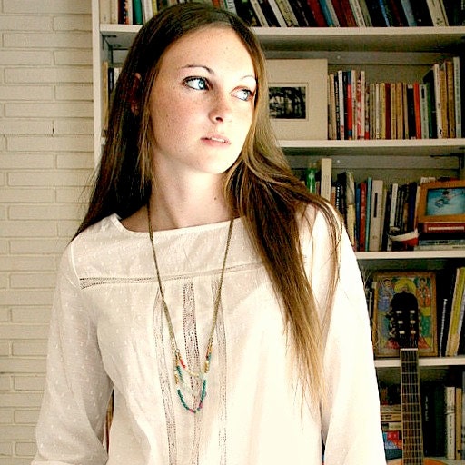 Three Rustic Multi Strand Gemstone Necklaces
