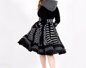 Urban Chic - Custom Gothic Black Sweater Coat