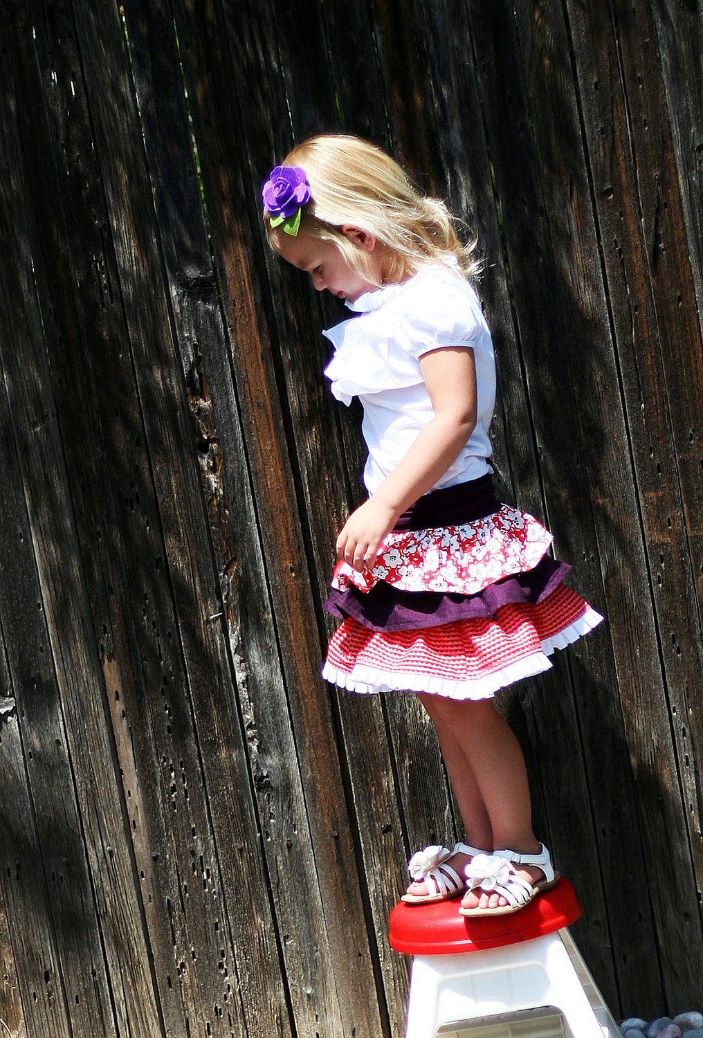 Adele 3 Tier Ruffle Skirt: Girls Skirt PDF Pattern, Baby Toddler Skirt PDF Pattern