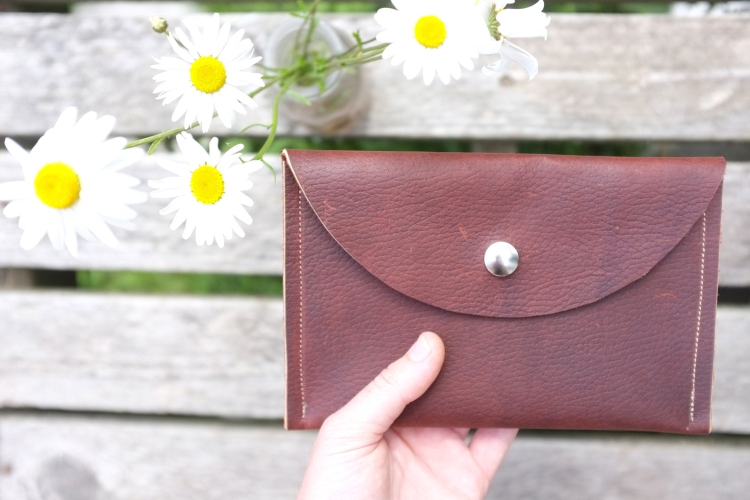 Leather Snap Wallet // Pouch // Organizer