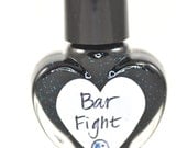 Bar Fight Black and Blue Nail Polish 5ml Mini Bottle