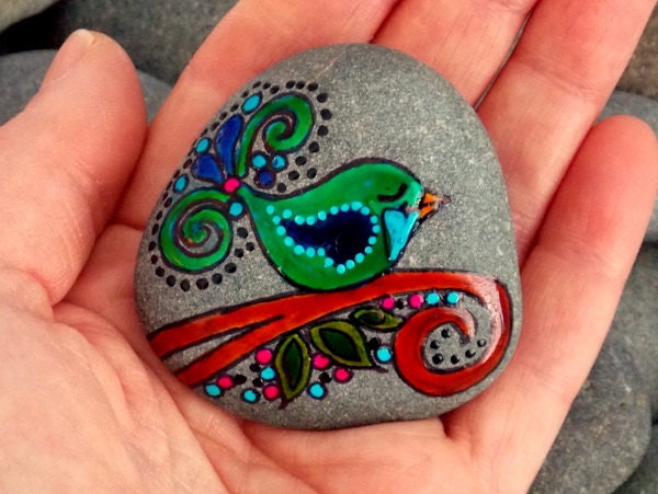 Gentle Thoughts / Painted Rock / Sandi Pike Foundas / Cape Cod