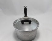 Vintage cooking pot Wearever aluminum small saucepan with lid