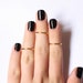 3 Above the Knuckle Gold Plated Rings - set of 3 stack midi rings rings