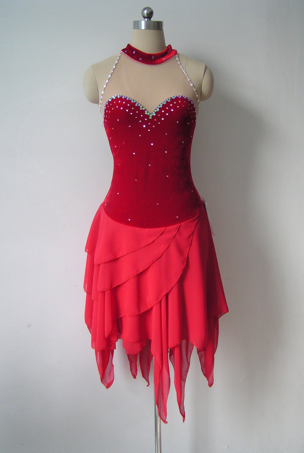 Items similar to Custom Figure Skating Competition Dress 'Jessica