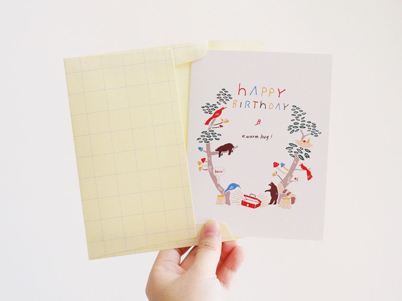 Happy Birthday Forest Card(Set of 2)