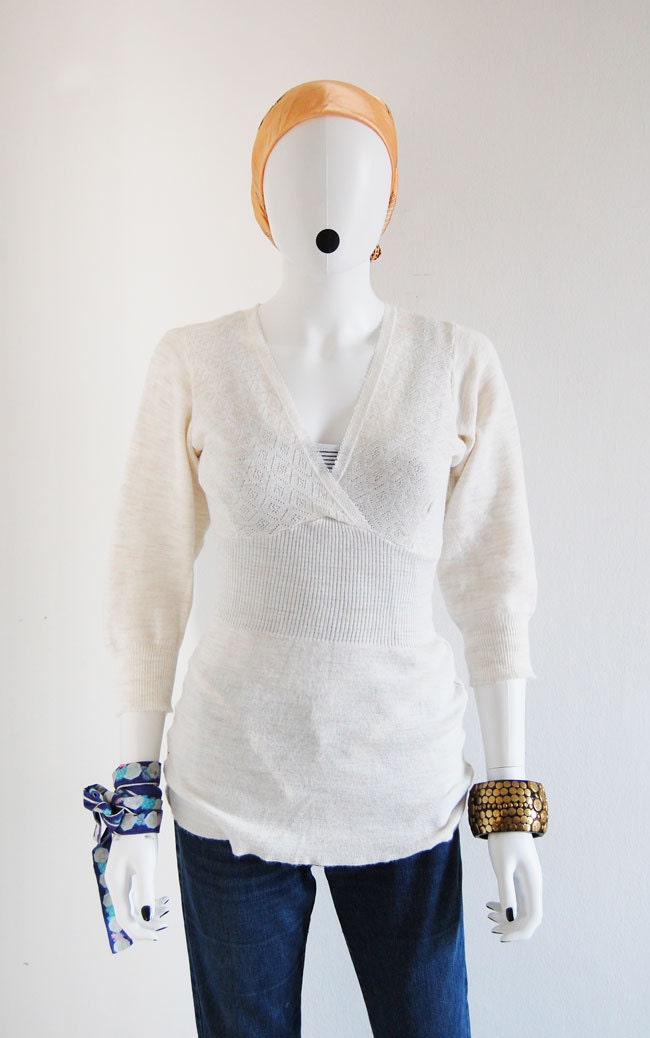 SALE patterned pullover made in italy