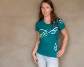 ACK Ladies T-shirt - hand printed women's t-shirt