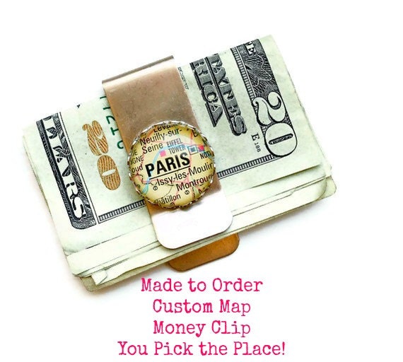 Map Money Clip Pick the Location