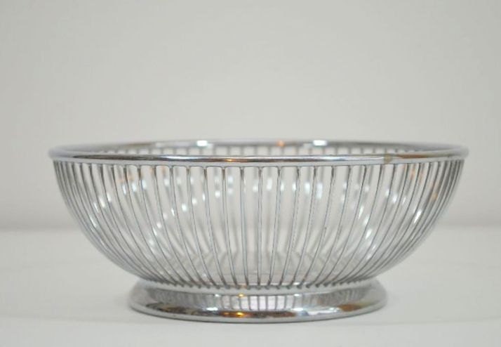 Vintage Italian Alfra Alessi Wire Basket Decorative Mid Century