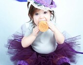 First birthday girl outfit-Purple hat tutu & leg warmer-1st birthday-Photography prop-Cake smash