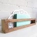 Wooden Walnut Vintage Desk Organizer and Letter Butler