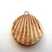 Handmade Ceramic Pendant Tribal Shell