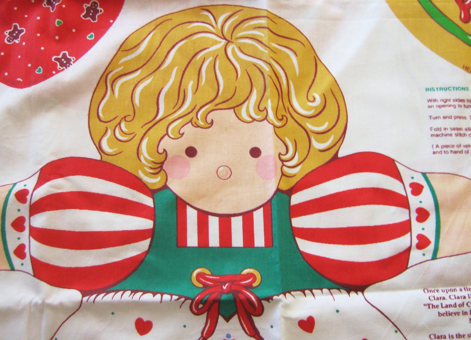 Clara Doll Christmas Fabric Panel Cheryl Ann Johnson Cut and Sew OOP