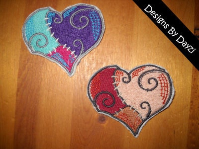 Sally Stitches Nightmare Before Christmas Heart Patch