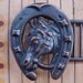 1970s Copper Horse Horseshoe Metal Belt Buckle 2012454
