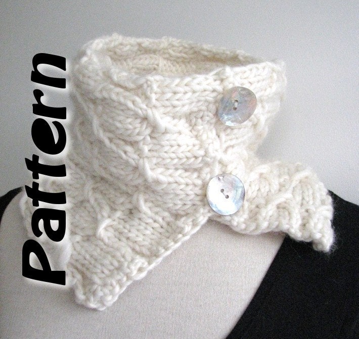 Scarf knitting pattern pdf bulky yarn easy written by SixSkeins