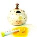 Ceramic sugar bowl with spoon / great for salt, spices, jam, chutney / home decor / hostess gift