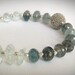 RESERVED - Aquamarine Bracelet - Moss Aquamarine, March Birthstone, Green Garnet
