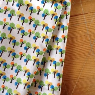 autumn trees - original fabric - one yard