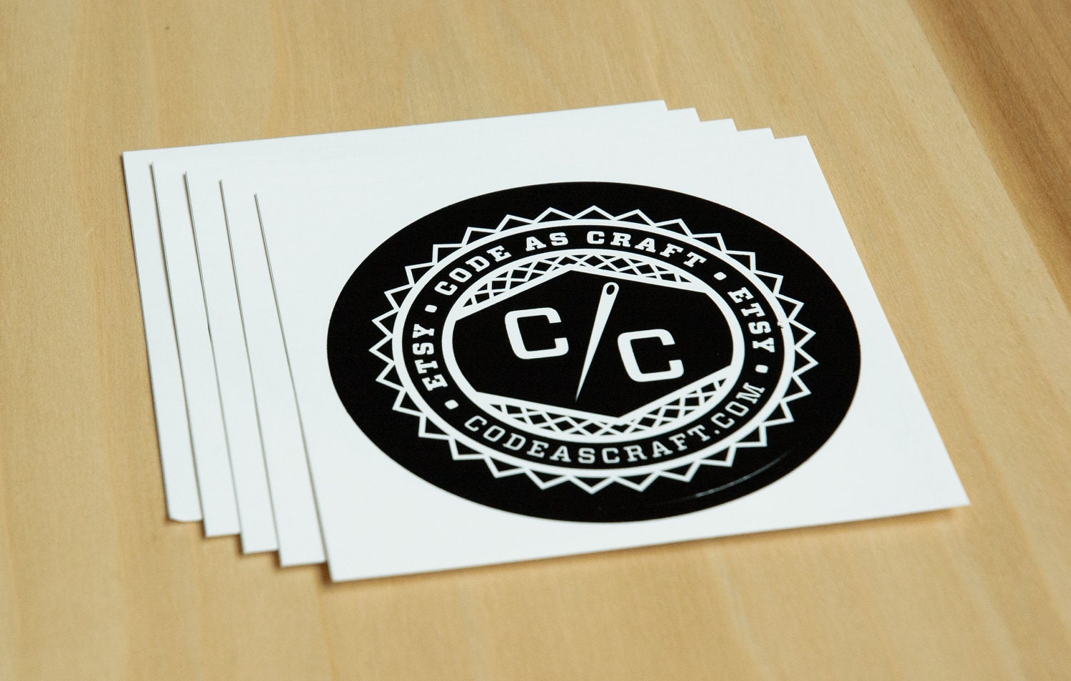 Etsy "Code as Craft" Stickers (Set of 5)
