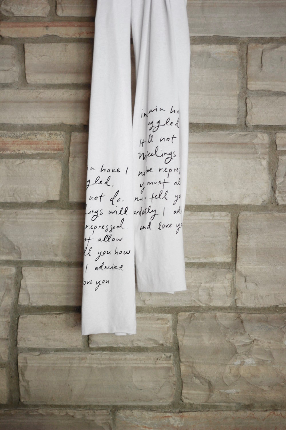 Mr. Darcy proposal scarf - Jane Austen