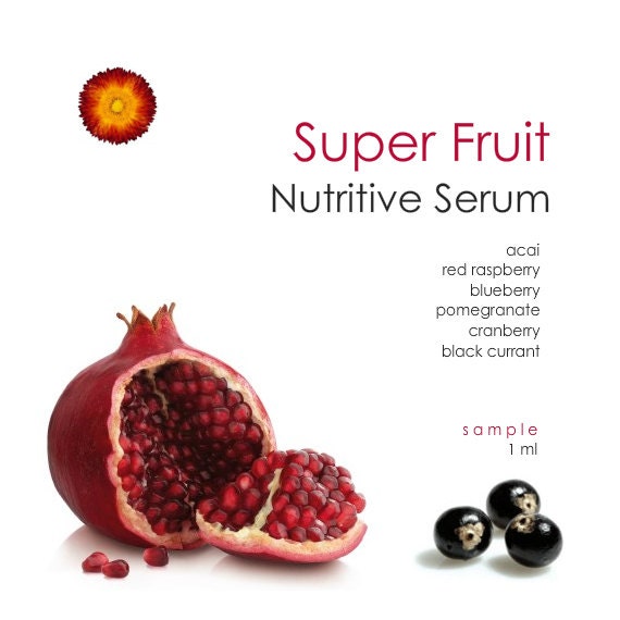 Superfruit Serum - Organic Bioactive Serum. Acai, Sea Buckthorn and Cranberry. All Natural and Vegan, for All Skin Types.