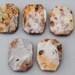Crazy Lace Agate Large Pendant Beads - Beachy Stones - Agate Stones (Five)