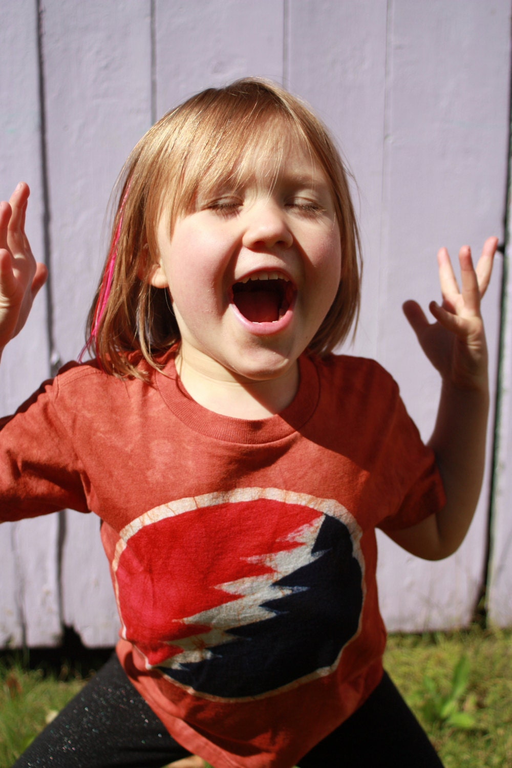 Batik Oval Lightning Bolt Toddler T Shirts- Size 2T, 4T, 5/6, or 7