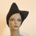 Black 40's Style Cat Ear Turban