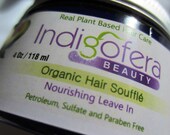 Organic Hair Souffle  4 oz .  Natural Hair Moisturizer.  Luxe Size. Coils. Kinks. Locs.