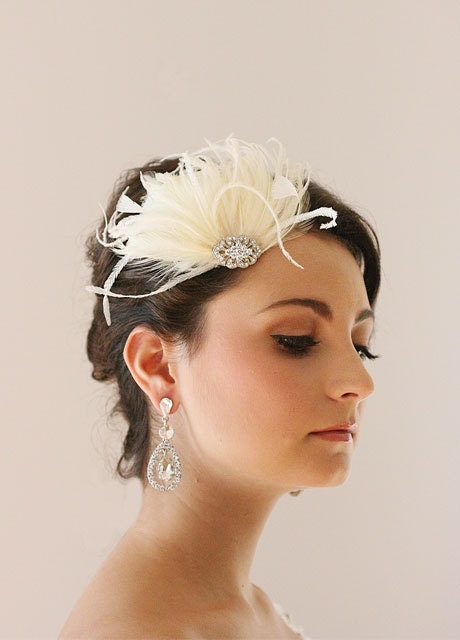 Bridal Crystal Earrings, Art Deco Earrings, Bridal Accessories, Bridal Jewelry, Rhinestones Earrings,  - CLAIRE