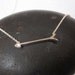 Sterling silver arrow necklace