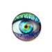 Handmade Glass Eye Cabochon, 25mm, Purple Green Blue, Premium Quality, Halloween, Samhain: Mystic II
