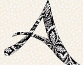 Printable Alphabet Letters: Black Chancery  Font alphabet template in pdf